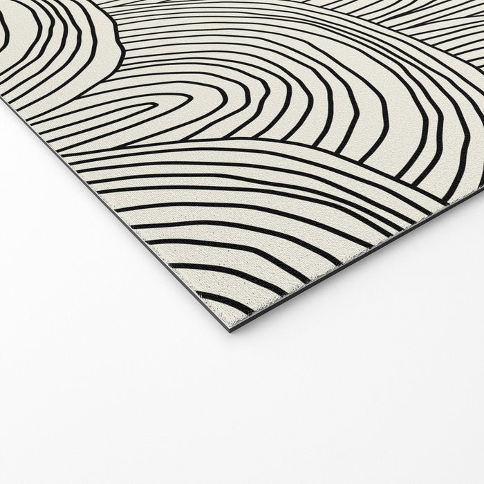 Boho Rainbows in Black and White Welcome Mat Gallery Image 2