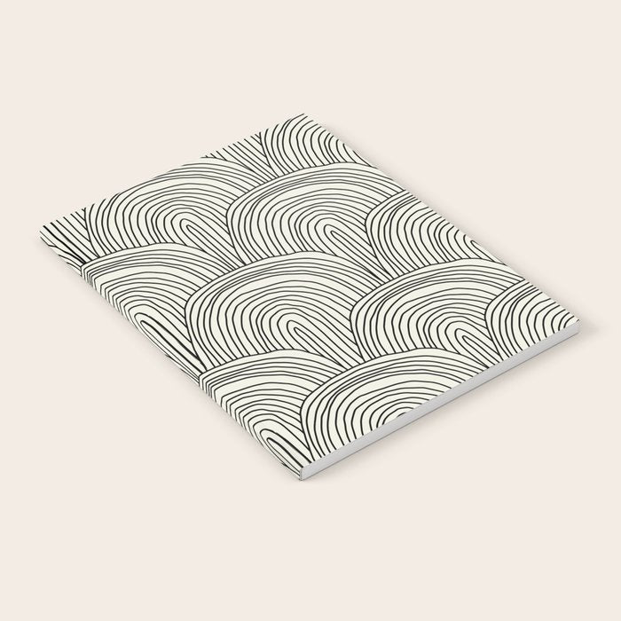 Boho Rainbows in Black and White Notebook Gallery Image 1