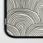 Boho Rainbows in Black and White Laptop Sleeve Gallery Image 3