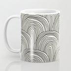 Boho Rainbows in Black and White Coffee Mug Gallery Image 3