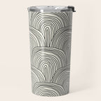 Boho Rainbows in Black and White Travel Mug Gallery Image 2