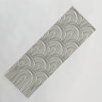 Boho Rainbows in Black and White Yoga Mat Gallery Image 1