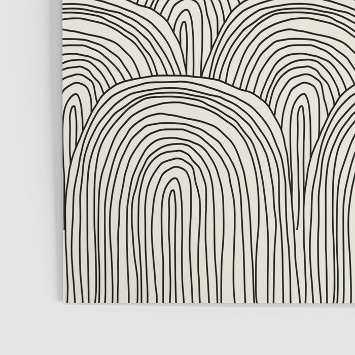 Boho Rainbows in Black and White Poster Gallery Image 3