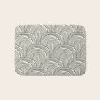 Boho Rainbows in Black and White Bath Mat Gallery Image 1