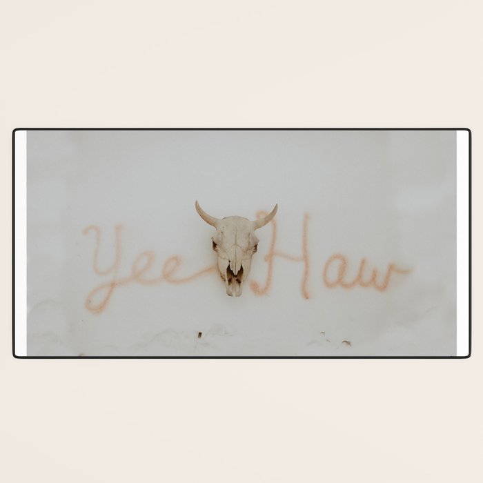 Yee Haw Cow Skull Desk Mat Gallery Image 3