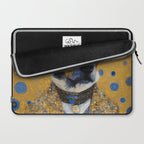 Gustav Klimt Style Distinguished Dog with Gold Medal Laptop Sleeve Gallery Image 2