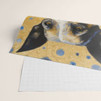 Gustav Klimt Style Distinguished Dog with Gold Medal Wrapping Paper Gallery Image 2