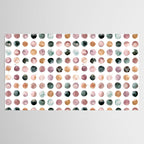 Watercolor Earth Tone Dots Minimal Boho Pattern Tablecloth Gallery Image 2