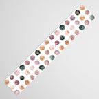 Watercolor Earth Tone Dots Minimal Boho Pattern Table Runner Gallery Image 3