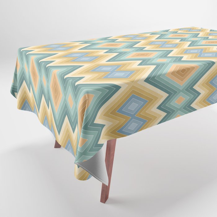 Boho Western Geometric Pattern VI Tablecloth Gallery Image 1