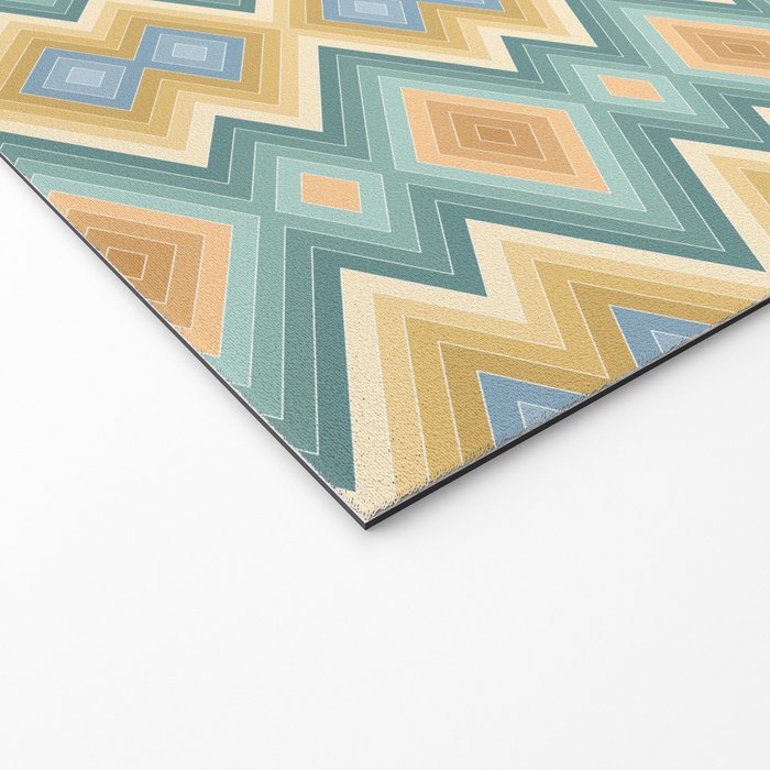 Boho Western Geometric Pattern VI Welcome Mat Gallery Image 2