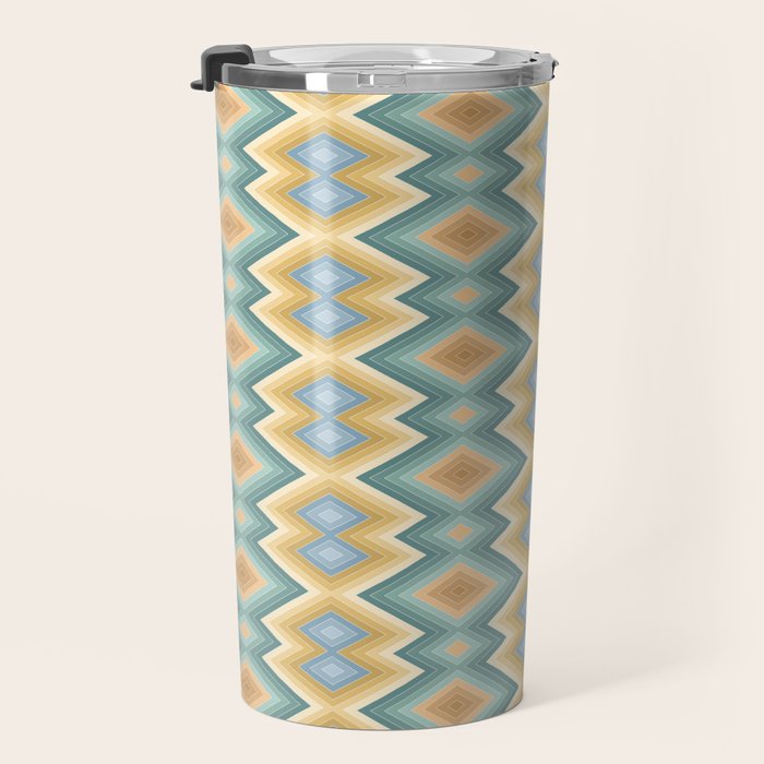 Boho Western Geometric Pattern VI Travel Mug Gallery Image 3