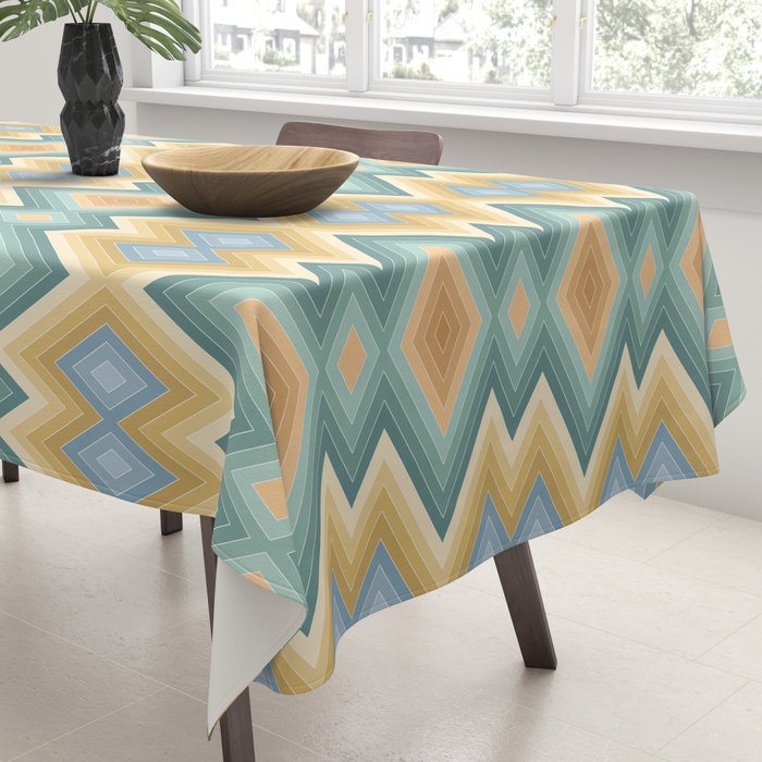 Boho Western Geometric Pattern VI Tablecloth Gallery Image 3