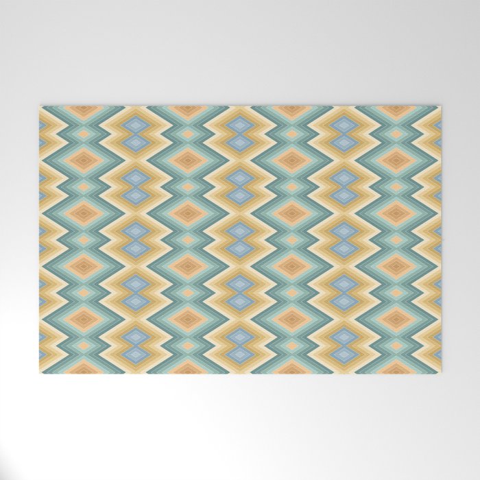 Boho Western Geometric Pattern VI Welcome Mat Gallery Image 1