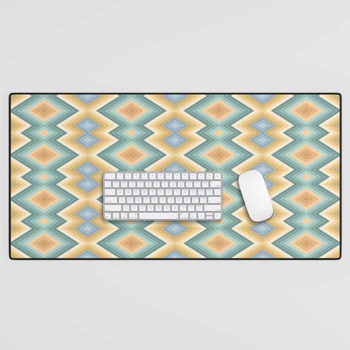 Boho Western Geometric Pattern VI Desk Mat Gallery Image 1