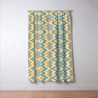 Boho Western Geometric Pattern VI Window Curtain Gallery Image 3