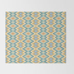 Boho Western Geometric Pattern VI Throw Blanket Gallery Image 2
