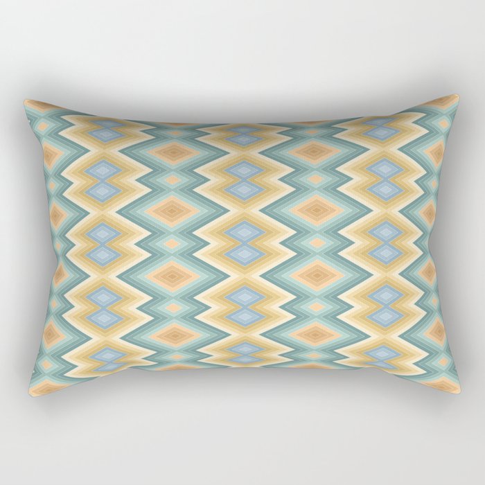 Boho Western Geometric Pattern VI Rectangular Pillow Gallery Image 2