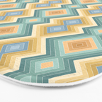 Boho Western Geometric Pattern VI Bath Mat Gallery Image 3