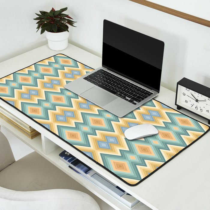 Boho Western Geometric Pattern VI Desk Mat Gallery Image 2