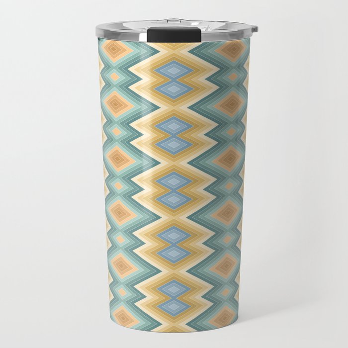 Boho Western Geometric Pattern VI Travel Mug Gallery Image 1