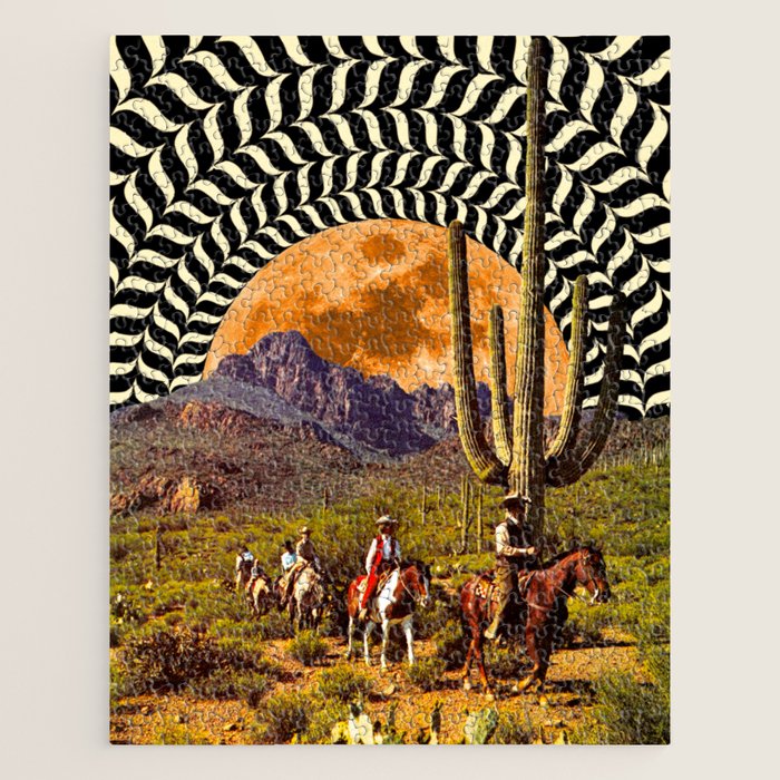 Illusionary Cowboys Jigsaw Puzzle