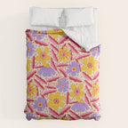 Flower Garden - Yellow & Purple  Comforter Gallery Image 6