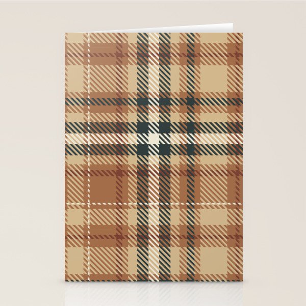 Cozy Autumn Plaid Stationery Card Gallery Image 2