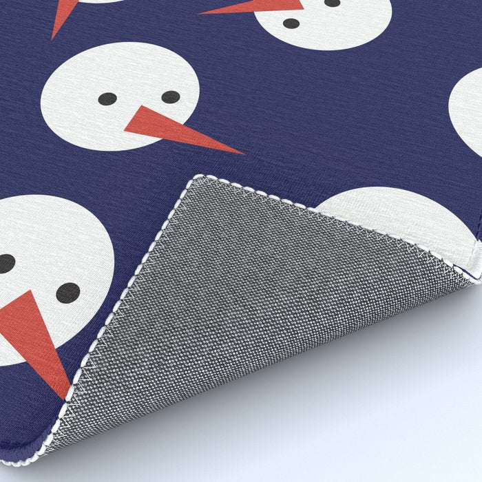 Snowmen pattern on dark Rug Gallery Image 4