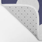 Snowmen pattern on dark Bath Mat Gallery Image 2