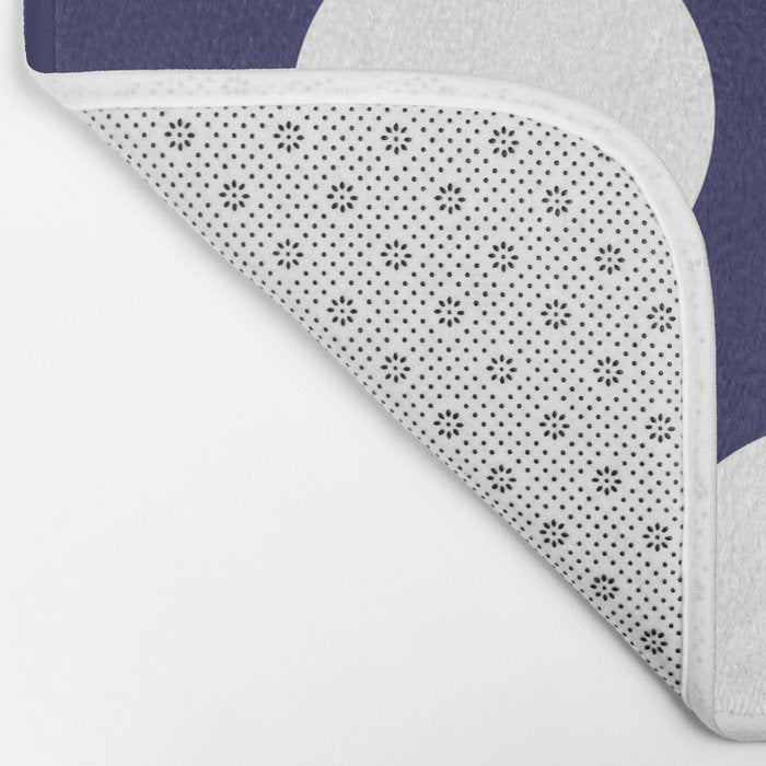 Snowmen pattern on dark Bath Mat Gallery Image 2