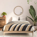 Wavy Stripes VII - Neutral Vintage Comforter Gallery Image 3