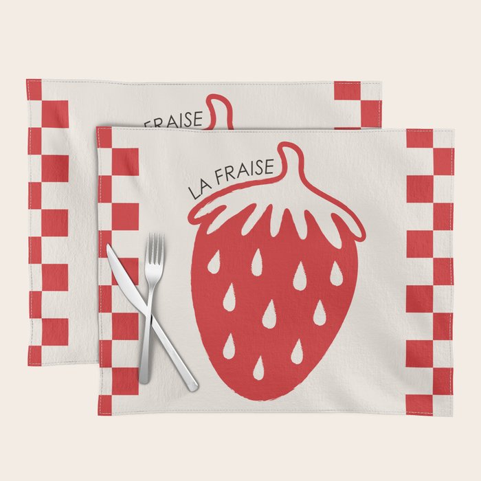 Fruit Series: Strawberry Placemat Gallery Image 1