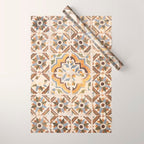 An old tile pattern or azulejos in Sintra Portugal  Summer street and travel photography Wrapping Paper Gallery Image 1