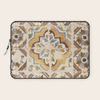 An old tile pattern or azulejos in Sintra Portugal  Summer street and travel photography Laptop Sleeve Gallery Image 1