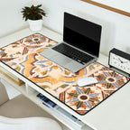 An old tile pattern or azulejos in Sintra Portugal  Summer street and travel photography Desk Mat Gallery Image 2
