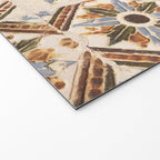 An old tile pattern or azulejos in Sintra Portugal  Summer street and travel photography Welcome Mat Gallery Image 2