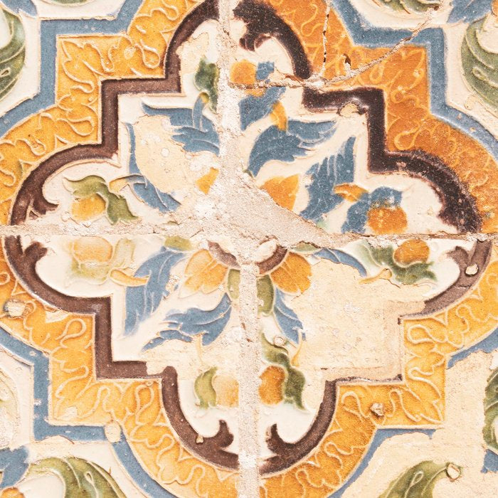 An old tile pattern or azulejos in Sintra Portugal  Summer street and travel photography Coffee Mug Gallery Image 2