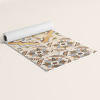 An old tile pattern or azulejos in Sintra Portugal  Summer street and travel photography Yoga Mat Gallery Image 2