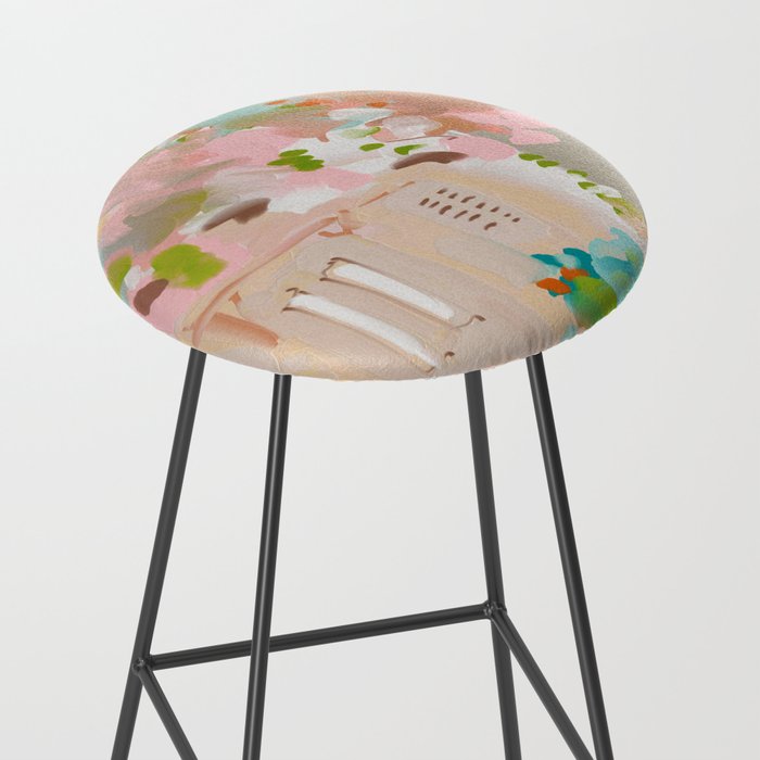 southern europe sun France Italy abstract painting Stool Gallery Image 2