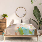 southern europe sun France Italy abstract painting Comforter Gallery Image 3