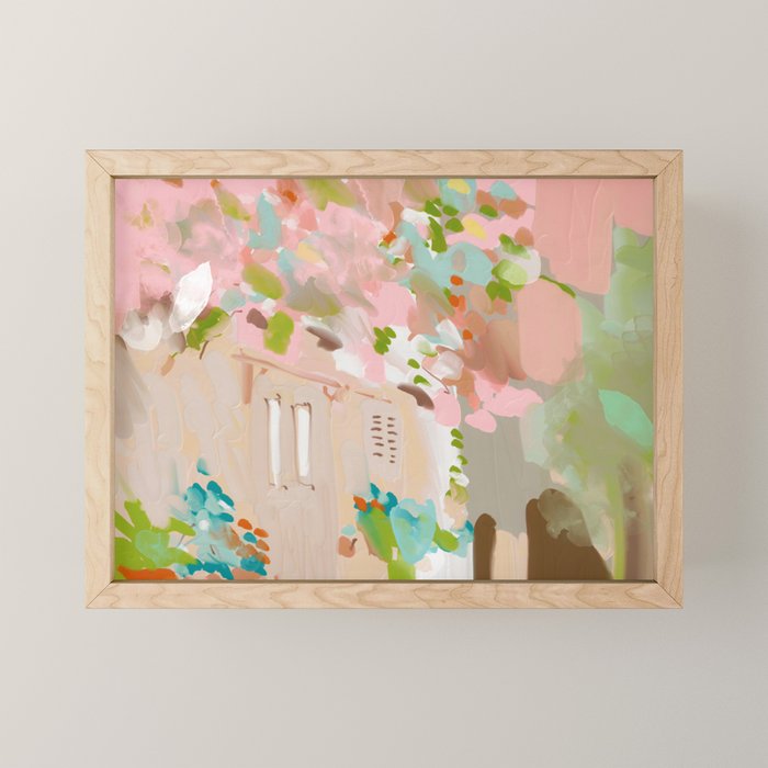 southern europe sun France Italy abstract painting Mini Art Print Gallery Image 1