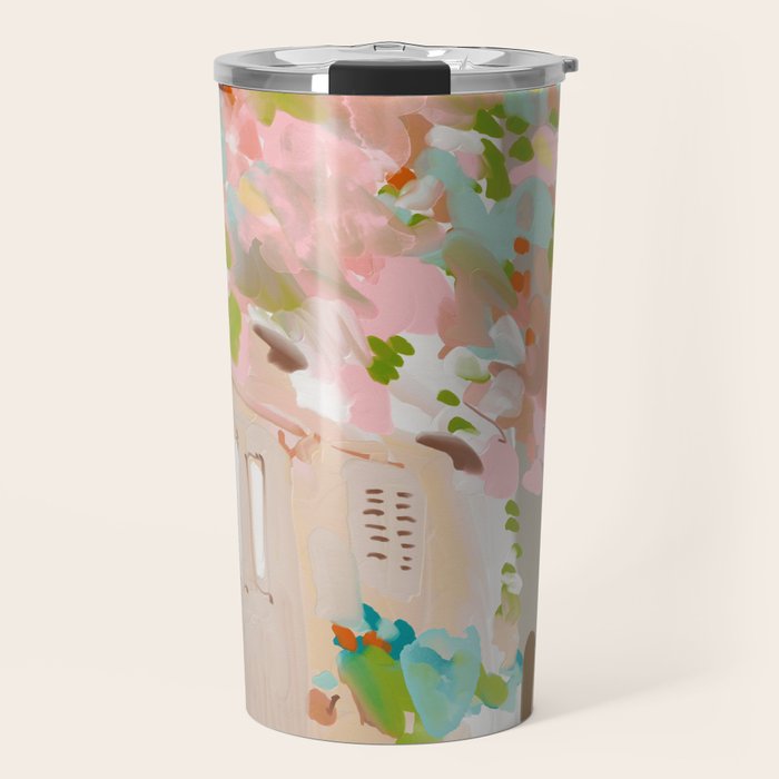 southern europe sun France Italy abstract painting Travel Mug Gallery Image 1