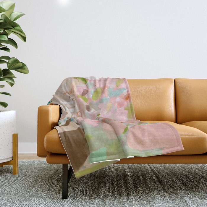 southern europe sun France Italy abstract painting Throw Blanket Gallery Image 1