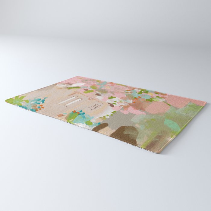 southern europe sun France Italy abstract painting Rug Gallery Image 3