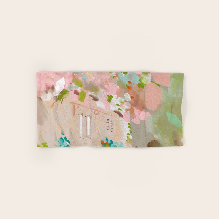 southern europe sun France Italy abstract painting Bath Towel Gallery Image 1