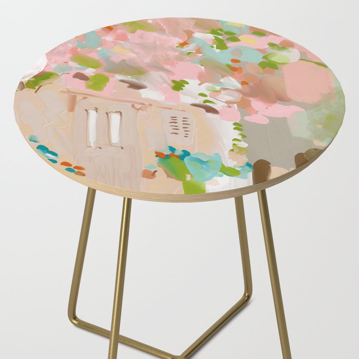 southern europe sun France Italy abstract painting Side Table Gallery Image 2