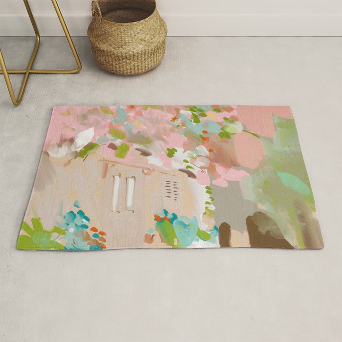 southern europe sun France Italy abstract painting Rug Gallery Image 1