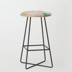 southern europe sun France Italy abstract painting Stool Gallery Image 1