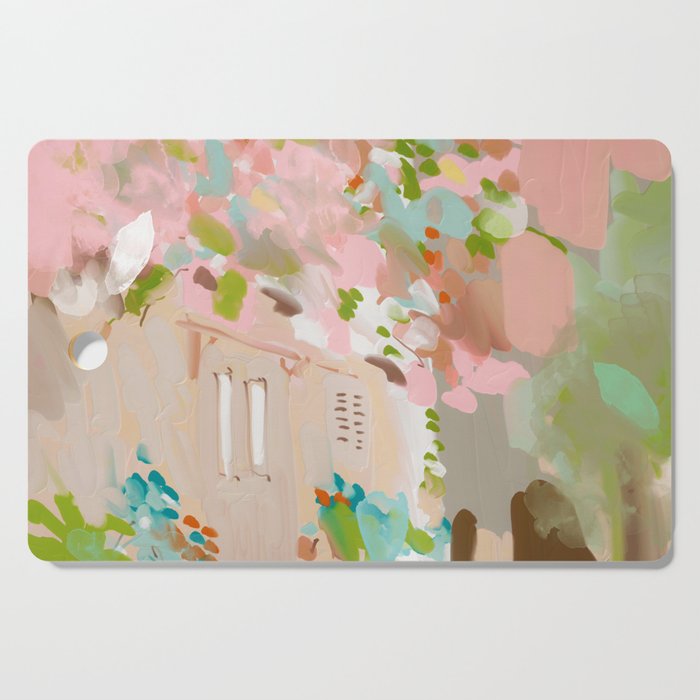 southern europe sun France Italy abstract painting Cutting Board Gallery Image 1